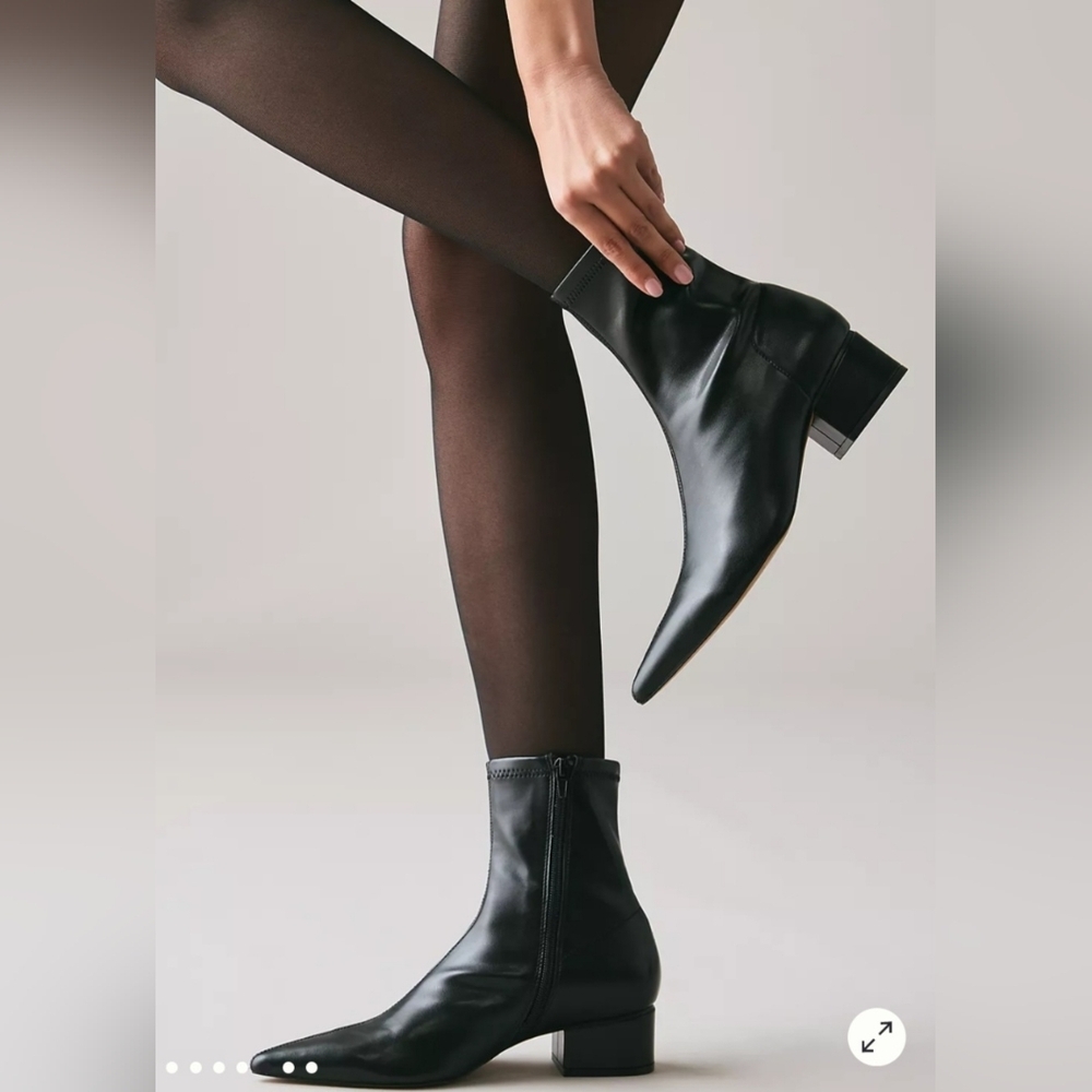 Silent D Short Kali Ankle Black Boots, Retail Price $160.00 USD, Size 5- 5.5 US - Picture 5 of 16